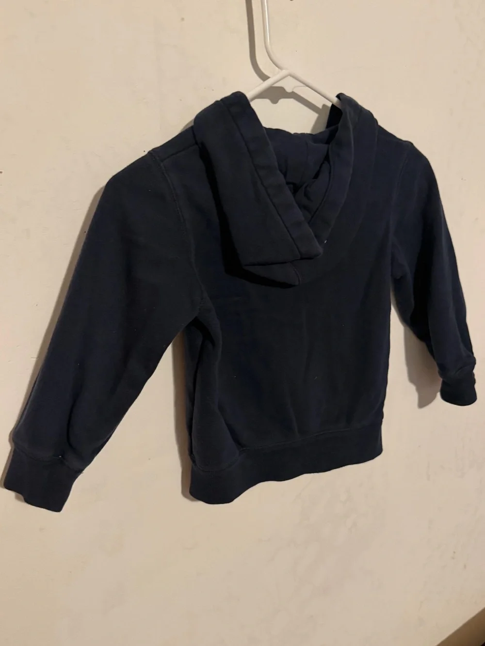 GAP Navy Hooded Zip-Up Sweatshirt with Flag Lettering